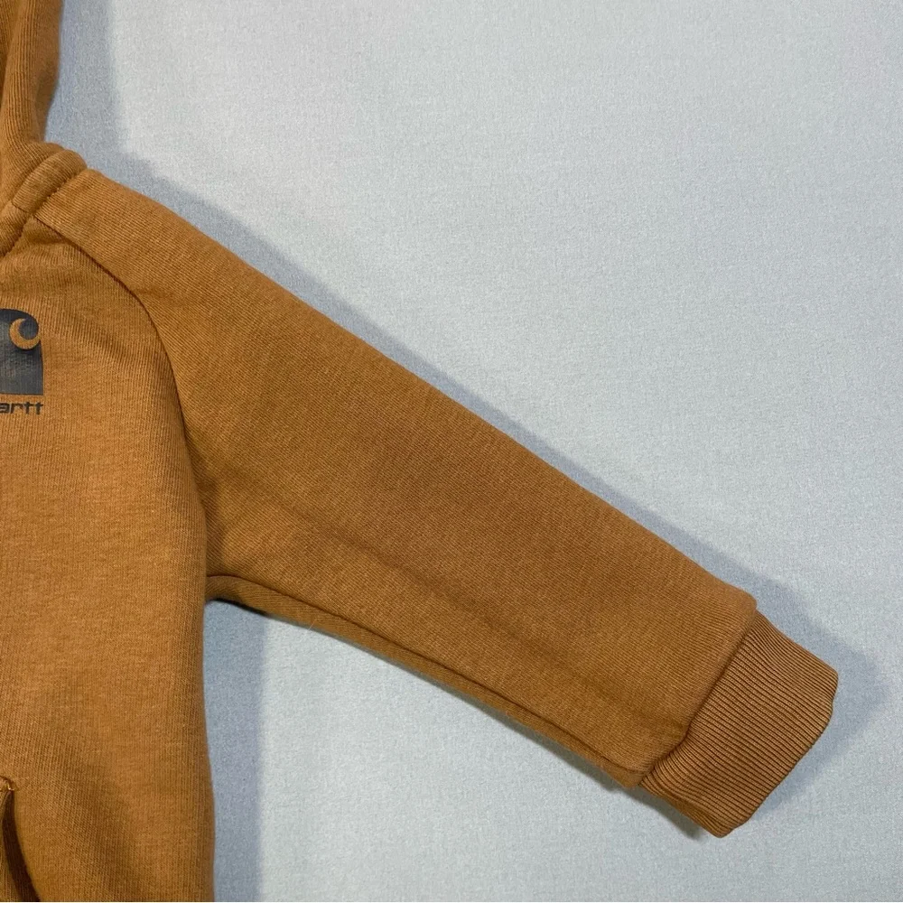 Carhartt Infant Fleece Zip Front Long Sleeve Coverall, Attached Hood - 9 Months